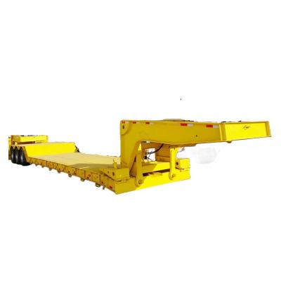 China 3 Axle Excavator Trailer Lowboy Excavator Loading Gooseneck Trailer for sale