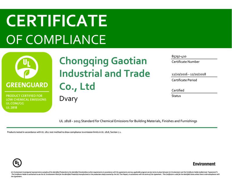 UL - Chongqing Gaotian Industrial And Trade Co., Ltd.