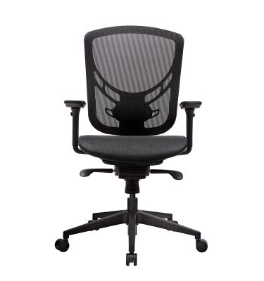 China High Staff Black Executive Chair / Elastic Mesh Office Chair for sale