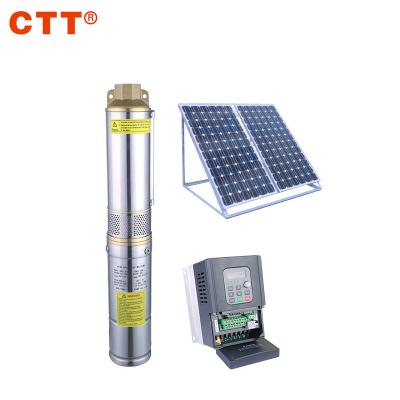 China Submersible Submersible Solar Pump 30hp Solar Powered Water Pump With Solar Panel for sale