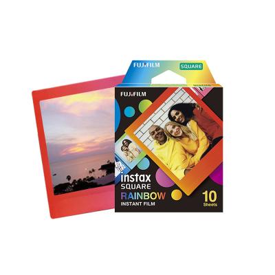 China Fujifilm Instax Square Rainbow Film Applicable For Fujifilm Instax Square10/20/SP-3 Format Hybrid Camera Hot Selling Rainbow Square Film for sale