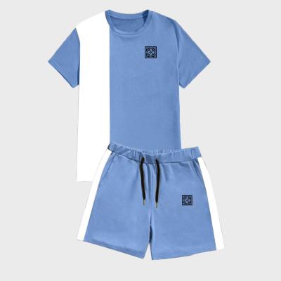 China OEM QUICK DRY Custom Summer 2 Piece Shorts Set Fitness Suit Cotton Casual Jogging Two Piece Short Set For Men for sale