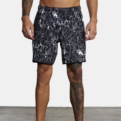 China Custom Hip Hop Anti-Wrinkle OEM Printing High Waist Gym Workout Running Sports Sweat Shorts For Men for sale