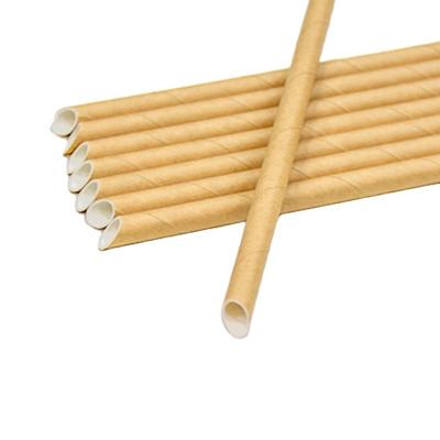 China Biodegradable Customized Logo 8mm Paper Straws Viable Sustainable Eco Friendly Paper Straws Packaging for sale