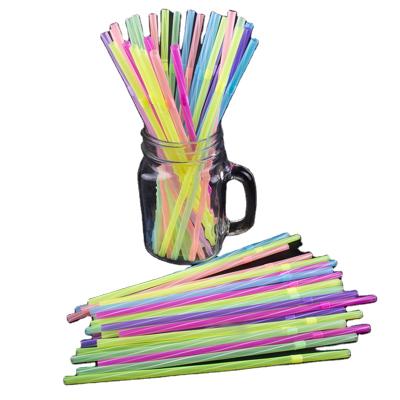 China Wholesale Disposable Colorful High Quality Straight Plastic PP Drinking Straws In Opp Package for sale