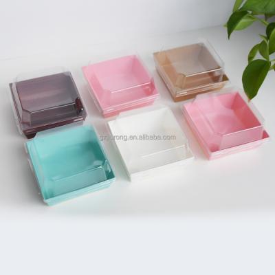 China Waterproof bakery paper box with clear lids, sushi paper box, sushi tray wholesale for sale