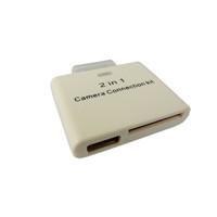 China IPAD1 IPAD2 - 2 in 1 Camera Connection Kit Card Reader for sale