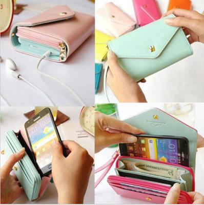 China Universal Pouch Wallet PU Leather Cover Case iPhone 6Plus SamsungGalaxy S3 S4 S5 Note3 4 5 for sale