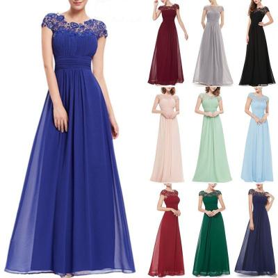 China Breathable Chiffon Evening Dresses Satin Elegant In-Stock Cocktail Party Dress for sale