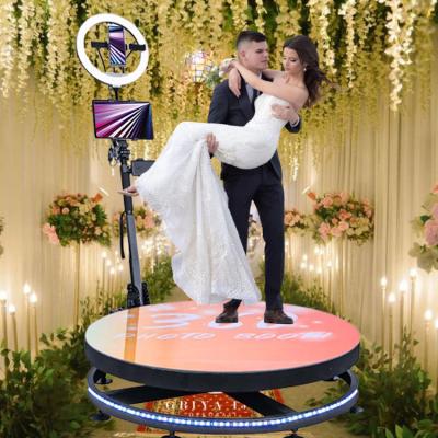 China Wedding/Event/Party/Festival Party Slow Rotate Portable Camera Auto 360 Degree Photobooth Photobooth Camera Video Booth With Case For Ipad for sale