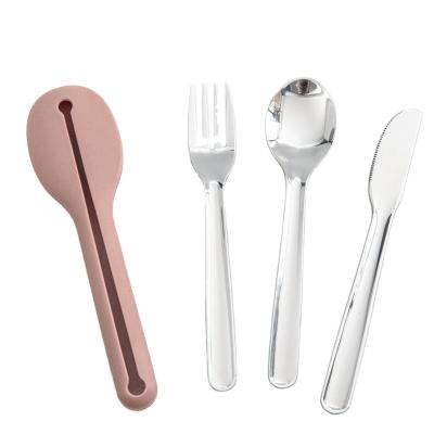 China 304 Stainless Steel Metal Coffee Viable Dessert Spoon Stirring Teaspoon Spoon Kids Cutlery Set Eco-Friendly for sale