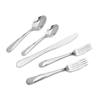 China Sustainable Design Stainless Steel 5pcs Cutlery Set For Home Restaurant Hotel for sale