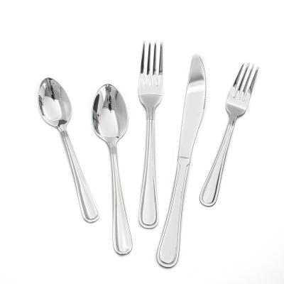 China Sustainable Wholesale American Grade Quality Hotel Stainless Steel Fine Cutlery Dining Set for sale