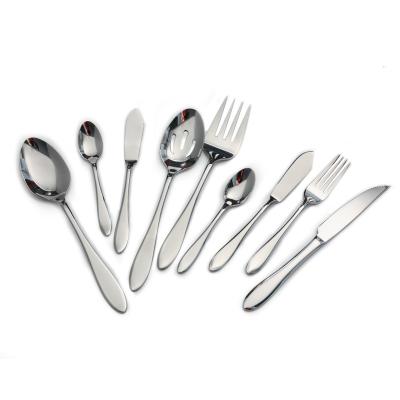 China Stock hot sale viable. hotel restaurant flatware sus304 stainless steel cutlery 18/8 for sale