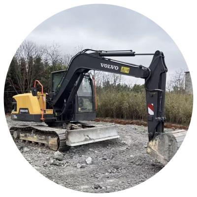 China Original Mini Excavator Used Volvo Ec 80 Machinery 8 Ton Crawler Diggers Earth Moving Excavator With Good Condition for sale