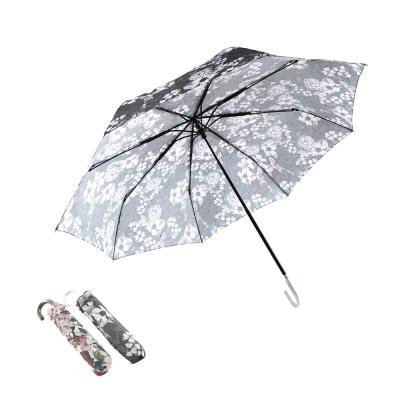 China Fashion full printing fold umbrella 21 inch custom travel automatic folding umbrella for sale