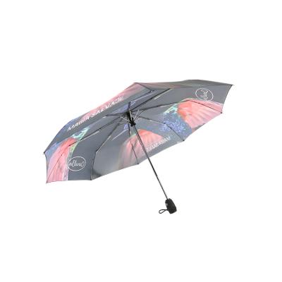 China Fashion full printing fold umbrella 21 inch custom travel automatic folding umbrella for sale