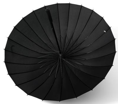 China 25 inch umbrella with logo custom logo prints straight windproof umbrella manual for the rain for sale