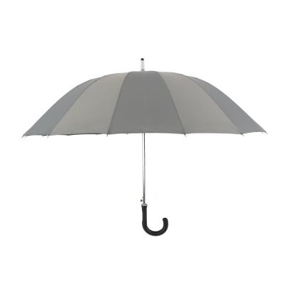 China automatic open strong golf umbrella frame 25 inch 16 ribs straight umbrella with logo for sale