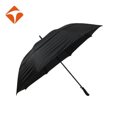 China top quality promotional logo printed windproof long handle golf umbrellas paraguas for sale