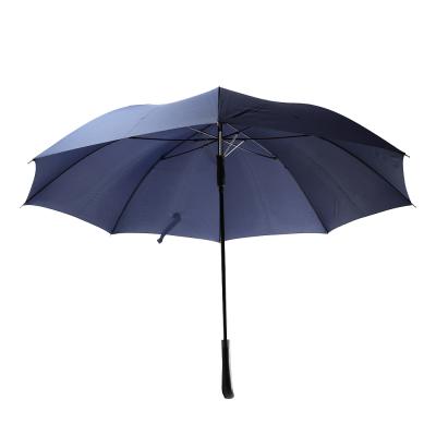 China Good quality blue custom windproof 8 rib business golf straight classic umbrella for sale