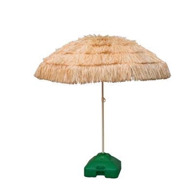 China Hawaii thatch tiki straw outdoor garden beach umbrella parasol paraguas sombrillas for sale