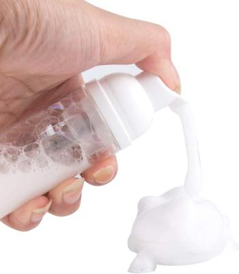 China Non Spill Foaming Clear 30mm Shape Foam Pump Bottle With Hand Soap Dispenser Pump for sale