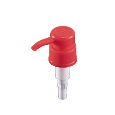 China Non Spill Glossy Red Liquid Soap Dispenser Pump For Lotion Shampoo Bottle Plastic Lotion Pump for sale