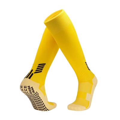 China Customized LOGO Custom Breathable Anti-skid Quick Dry Knee High Socks Breathable Sports Socks Grip Socks Sports Football Soccer Socks for sale