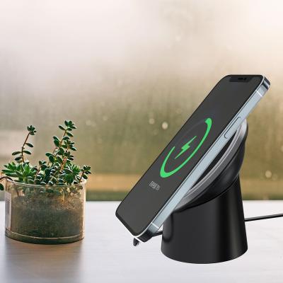 China Mobile Phone Charging 360 Degree Rotation 2 in 1 Magnetic Wireless Phone Holder Charging Stand for sale