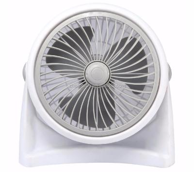 China Work Quiet Electric CB CB Rotary Switch 10inch Mini Box Electric Plastic Fan With COPPER for sale