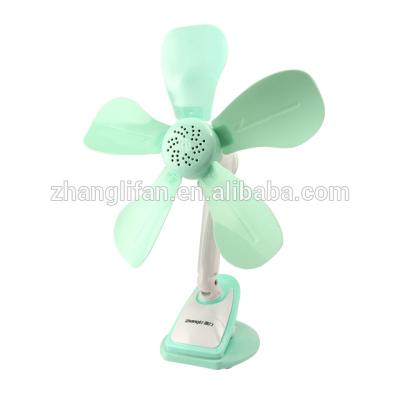 China 2018 Lowest Noise Hot Selling 5 Blades Cooling Clip Small Plastic Fan for sale