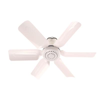 China Foldable White ABS Material Ceiling Fan With 6 Blades For Home Use for sale