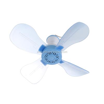 China Modern design 220V 13inch 4balde porcelain whole sale cheap mini price plastic ceiling fan for camping for sale