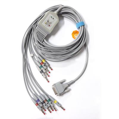 China Compatible A Variety Of One-Piece ECG EKG Cable One-Piece for sale