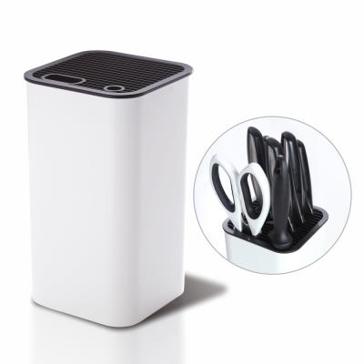 China Amazon Stocked Hot Sell Universal Plastic Knife Block Knife Holder for sale