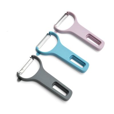 China Interlocking Stocked Stainless Steel Potato Peeler Set Of 3 , Vegetable Slicer Peeler Ultra Sharp Non Rusty Blades Y Peeler for sale