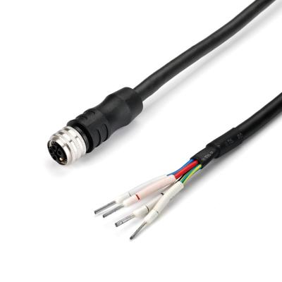 China Industrial Machine Camera Cable M8 6pin Female to Open for sale