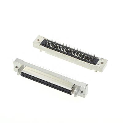 China Industrial Equipment HPDB 68Pin Female Vertical DIP, 68Pin Socket, MDR 68Pin Female SCSI II Connector for sale