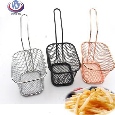 China Good Quality Modern Wholesale Mini Frying Basket Colander Frying Basket for sale