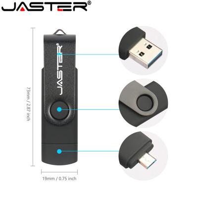 China JASTER Metal OTG High Speed ​​USB Flash Drive 128GB 64GB 32GB 16GB 8GB 4GB Memory Stick for Phone and PC for sale