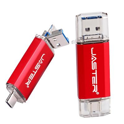 China PVC JASTER 3 in 1 OTG Pendrive 4GB 8gb 16gb 32gb 64GB 128GB USB3.0 Flash Drives USB Memory Stick for sale