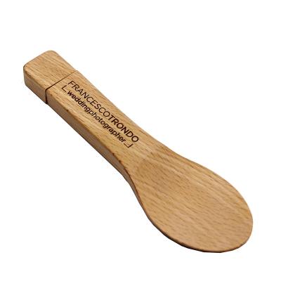 China JASTER usb flash drives wooden wooden spoon 4GB 8GB 16GB 32GB 64GB 128GB USB2.0 memory stick pendrive for sale