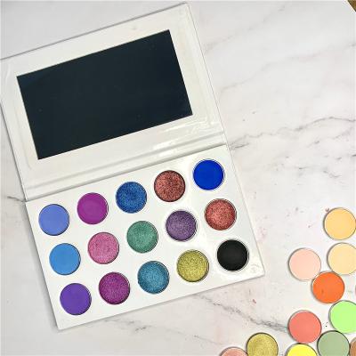 China Waterproof 130 Colors Diy Custom Make Your Own Eyeshadow Pressed High Pigmented Eyeshadow Palette Private Label for sale