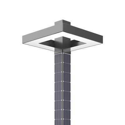 China Premium garden KLR control ZY2010G-led20w smart vertical solar street lights with solar panel LFP battery for marine control for sale