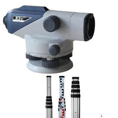 China Full Set Optical Equipment Sokkia B20 Level With 3M Staff &Tripod 215*130*135mm for sale