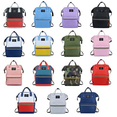 China Wholesale Custom Logo Waterproof School Bag Backpack Waterproof Diaper Bags Mom Laptop Travel Bags 18L Large Capacity for sale