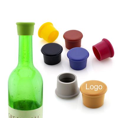 China Hot Sale 8pcs/Pack Amazon Logo Silicone Beer Bottle Cover Colorful Reusable Custom Wine Stoppers Airtight Seal On Wine Bottles for sale