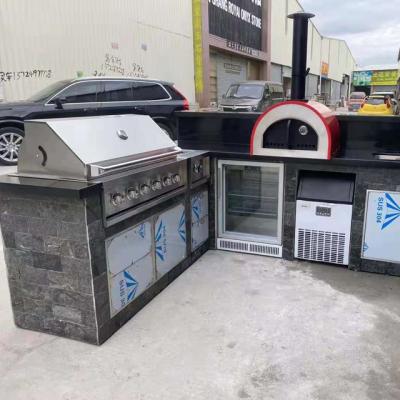 China Modern hot sale modern stainless steel cabinet outdoor kitchen with grill for sale