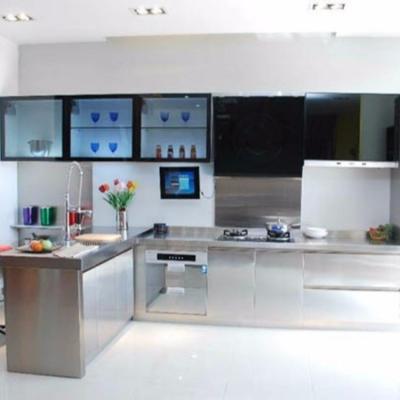 China Latest Modern Stainless Steel Kitchen Storage Cabinet With Steel Kitchen Drawer for sale